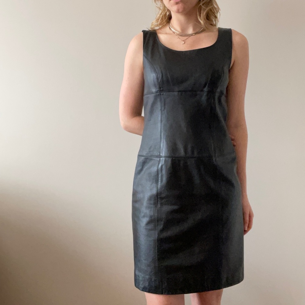90s leather dress